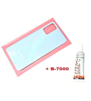 Tkgz Samsung Galaxy S20 PLUS Arka Pil Batarya Kapağı (CAM+B-7000) MAVİ