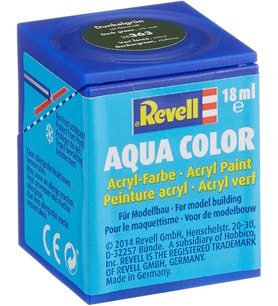 Revell - Su Bazlı Maket Boyası Koyu Yeşil İpek 18 Ml (36363) (Krem)