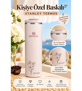 Kişiye Özel Stanley The Transit Fliptop Termos 0.47L Paslanmaz Çelik