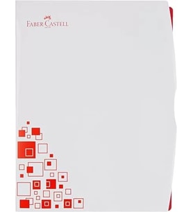 FABER-CASTELL SUNUM DOSYASI A4 ÇİFT RENK KAPAK KIRMIZI 30LU (230103)