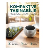Mey İthalat® Kablosuz Mini Hoparlör Şarjlı TWS Destekli Kompakt Ses Sistemi Yeni Nesil