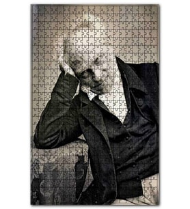 Cakapuzzle Masaya Yaslanmış Artur Şopenhager Puzzle Yapboz MDF (Ahşap) (120 Parça)