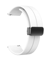 Samsung Gear S3 22mm Uyumlu Kordon Silikon Metal Mıknatıslı Toka Zore KRD-84 Kayış