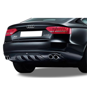  Audi A5 B8 A-Style Arka Tampon Eki - Difüzör (Plastik)