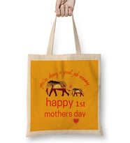 Our First Mothers Day 1ST 2021 Bez Çanta Uzun Saplı
