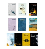 Kürtçe Şiir Seti - Seta Helbestên Kurdî (10 KÜRTÇE ŞİİR KİTABI) (Krem)