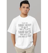 Tasarım Squat Fitness Bodybuilding Sporcu Baskılı Unisex Oversize Tişört