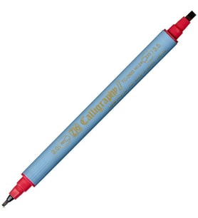 Zig Kaligrafi Kalemi Çift Uçlu 2 mm + 3.5 mm Wine Red 
