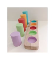 Moccotoys Montessori Toddler Silindir Renk Eşleştirme Oyunu
