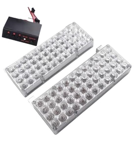 Flaşlı ikaz lambası 96 led kırmızı kırmızı / LAPA19-4
