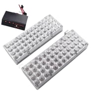 Flaşlı ikaz lambası 96 led kırmızı kırmızı / LAPA19-4