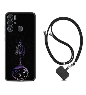 Tecno Pova Neo Kılıf Silikon Boyun Askılı İpli Desenli Silikon Master Space 1630