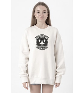 Top Gun Maverick Fighter Town Beyaz Kadın 2ip Sweatshirt