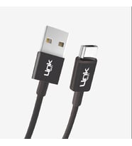 K565 Strong 30cm 2.4A Mikro USB Powerbank Şarj Kablosu (Siyah)