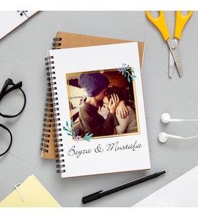 Fotoğraflı İsimli Defter Kişiye Özel