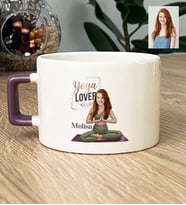 Kişiye Özel Karikatürlü Yoga Lover Motivasyon Lüks Fincan Doğum Günü Hediyesi