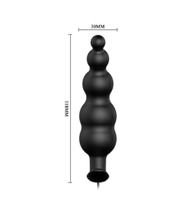 River World Siyahi 12 cm'lik A nal Tıkaç Tıpa A nal Plug Stimülatör