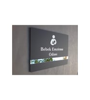 Soft Seri Bebek Emzirme Odası Kapı İsimliği