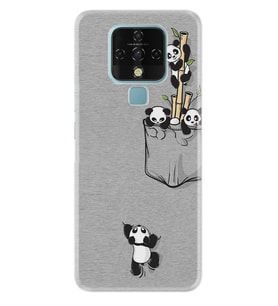 Tecno Camon 16 18P Pova Pova 3 Pova Neo Kılıf Desemli Silikon Pandalar 1798