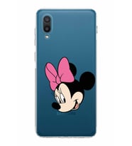 Samsung Galaxy A02  Kamera Korumalı  Kapak Minnie Mouse Tasarımlı  Şeffaf Kılıf