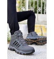 Big King Füme Çizgili Kauçuk Unisex Trekking Bot