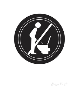 Ayakta İdrar Yapmayı Engelleyici İşeme Yasağı Uyarı Stickerı