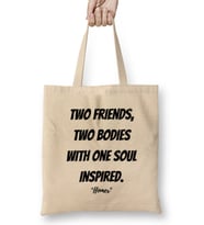Homer Quotes Gift- Vintage Retro Rainbow Style Bez Çanta Uzun Saplı