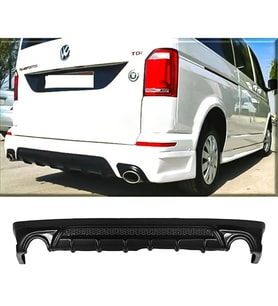 Vw Transporter T7 Izgaralı Arka Ek Mat Siyah Plastik Arka-bodykit-ek-karlık