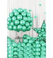 Beysüs Yeşil Krom Balon 7 adet 12inç