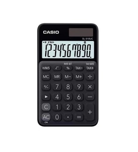 CASIO SL-310UC-BK-N-DC 10 HANE CEP TİPİ HESAP MAKİNESİ - SİYAH