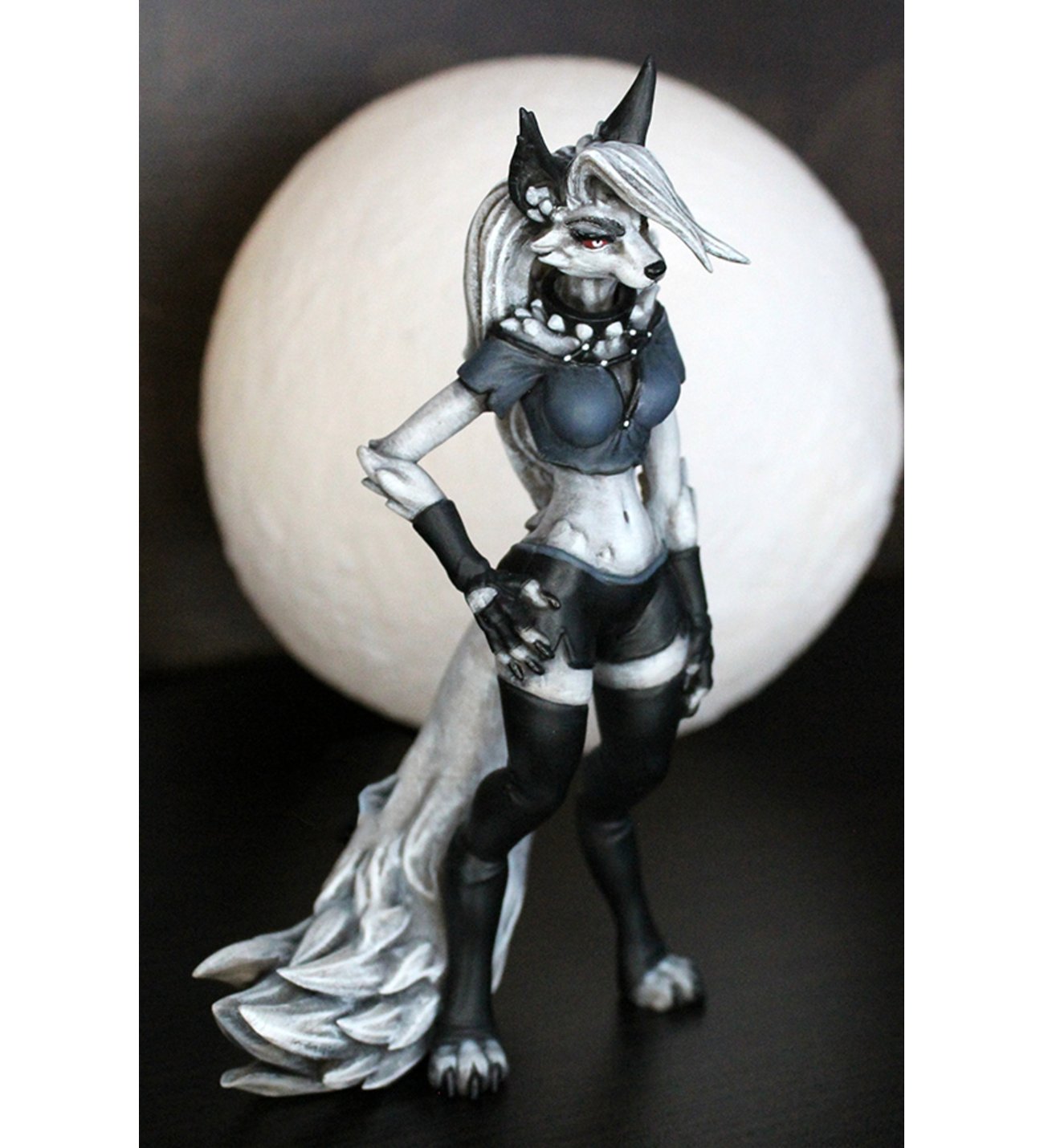 Helluva Boss Loona Figür Hazbin Hotel Loona Figür 25CM Büyük Boy