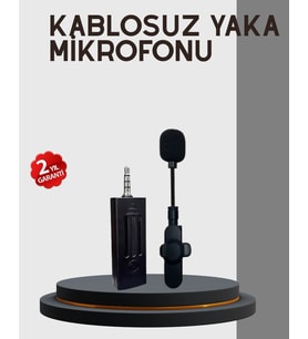 20 Metre Menzilli Kablosuz Yaka Mikrofonu Gürültü Engelleyici