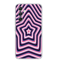 Samsung Galaxy A16 Uyumlu Yıldız Tasarımlı Şeffaf Telefon Kılıfı