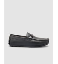 %100 Hakiki Deri Siyah Tokalı Erkek Loafer