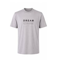 Trender Dream To Inspire Baskı Süpreme Gri Erkek T-Shirt 226-08