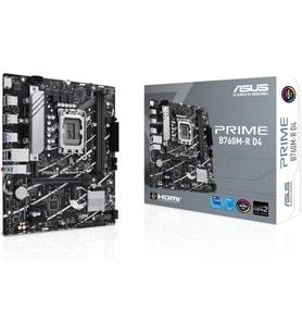 Asus PRIME B760M-R D4 Intel B760 Soket 1700 DDR4 5333(OC) MHz mATX Gaming (Oyuncu) Anakart Outlet