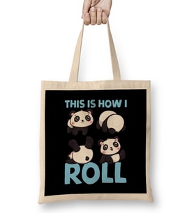 This Is How I Roll Funny Golf Cart Pun Cute Golfer Bez Çanta Uzun Saplı