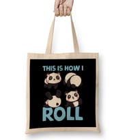 This Is How I Roll Funny Golf Cart Pun Cute Golfer Bez Çanta Uzun Saplı