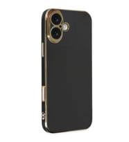 İphone 16 Kılıf Volet Silikon - Siyah