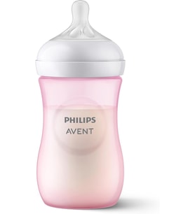 Philips Doğal Tepkili Biberon, 260 ml, 3-6 Ay+, Akıtmaz Emzik, Kolik ve Gaz Önleyici, BPA İçermez, Pembe, SCY903/11