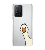 Redmi Mi 11T/Mi 11T Pro Uyumlu Sevimli Ördek Desenli Şeffaf Telefon Kılıfı