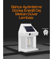 1800 mAh Pilli Solar Duvar Aydınlatma