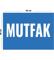 Metal Mutfak 30 cm x 40 cm A3 Büyüklüğünde Uyarı Levhası Yönlendirme Tabelası