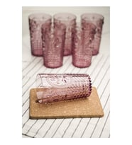 Akrilik Mürdüm 6lı Uzun Bardak & Su Meşrubat Bardağı 750 ml ( Büyük Boy & Cam Değildir )