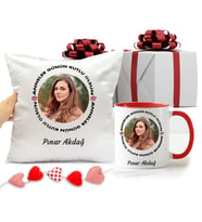 Anneler Günü Kupa Bardağı ve Yastığı Hediye Seti (Model 2)