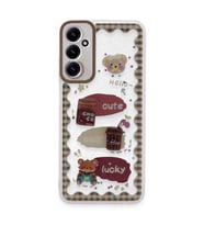 Samsung Galaxy A15 4g Kılıf Sweet Desenli Silikon Kapak - Şeffaf