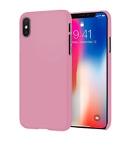 Apple iPhone XS Max İnce Mat Silikon Kılıf Pembe