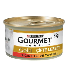 Gourmet Gold Sığır Etli Tavuklu Kedi Konservesi 85 Gr