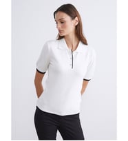 LCW Vision Ekru Polo Yaka Kadın Triko Kazak