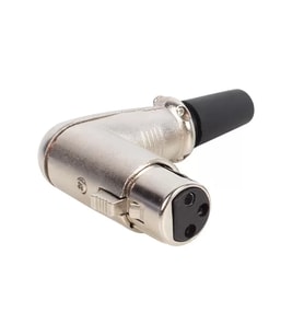 Fiş Dişi 90 Derece L Tip Xlr Fiş